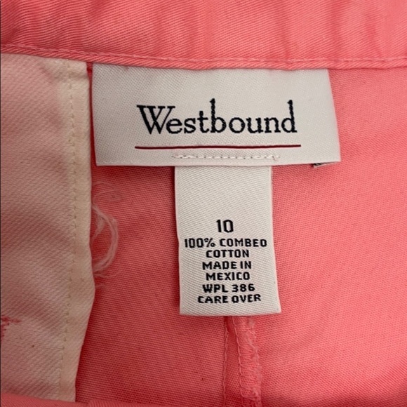 Westbound Bubblegum Pink High Waist Shorts Size 10 Fits like a 6 Golf Preppy - Picture 9 of 10